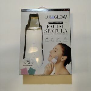 LumiGlow Pore Extracting Facial Spatula Deep Cleaning, Vibrating - New Open Box